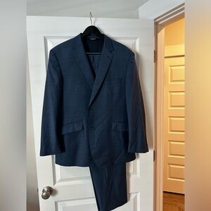 Jos. A. Bank Custom Travel Tech Suit. French Blue.